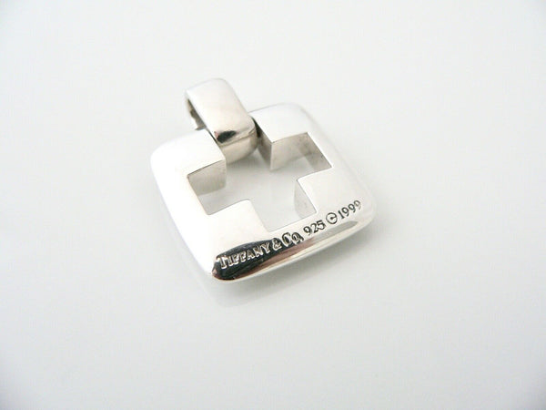 Tiffany & Co Cross Stenci Charm Cut Out Cross Pendant 4 Necklace Christian Gift