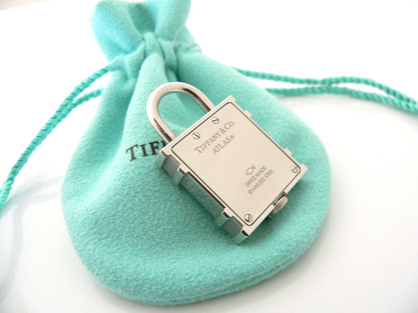 Tiffany & Co Atlas Numeral Watch Clock Padlock Charm 4 Necklace Bracelet Gift