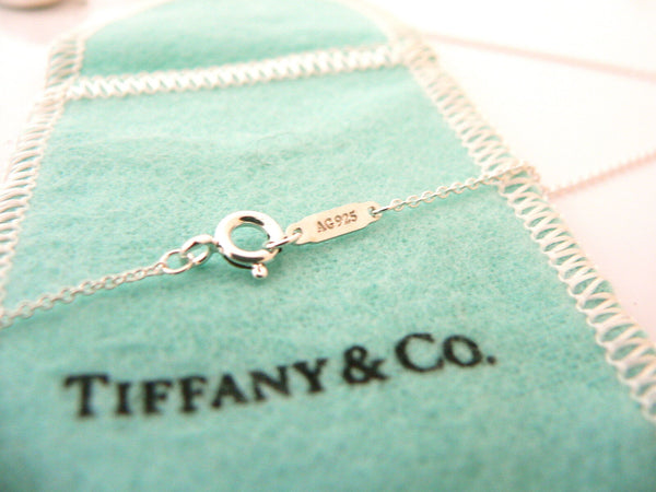 Tiffany & Co Silver Heart Locket Necklace Pendant Charm Chain Gift Pouch Love