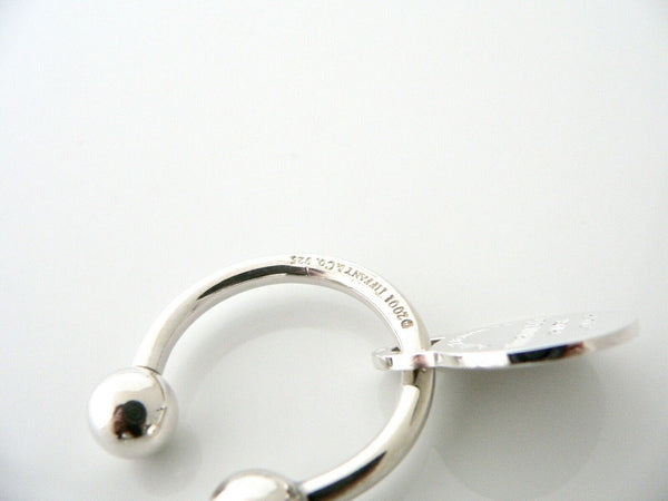 Tiffany & Co Key Ring Key Chain Circle Round Return to Keyring Holder Gift Love