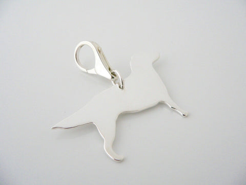 Tiffany & Co Silver Labrador Lab Charm Dog Tag Pendant Key Ring Rare Gift Love