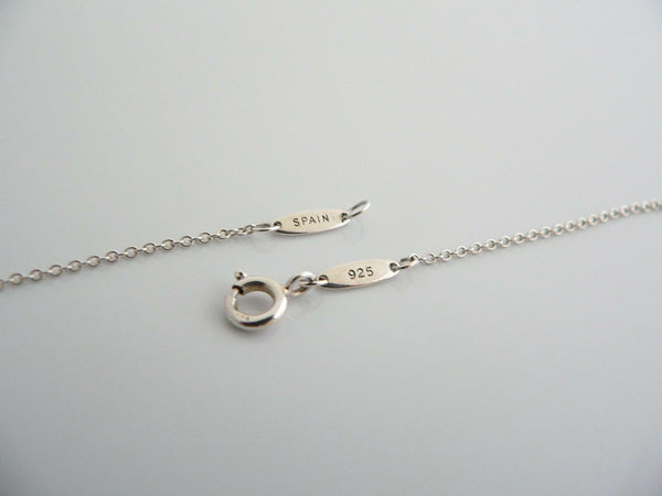 Tiffany & Co Silver Peretti Alphabet P Necklace Pendant Charm Chain Gift Love