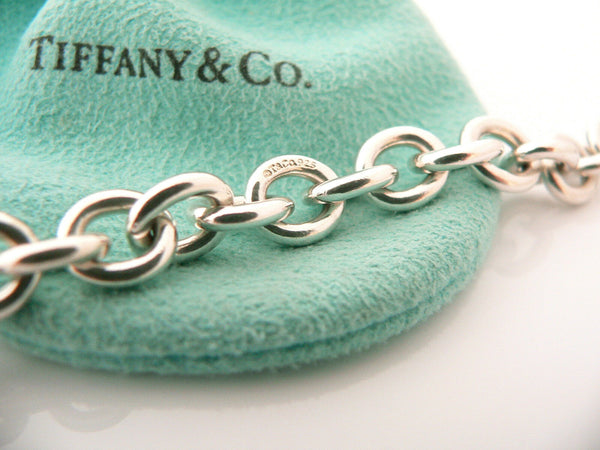 Tiffany & Co Silver Crown Princess Bracelet Charm Attached Gift Pouch Love