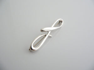 Tiffany & Co Silver Peretti Alphabet F Pin Brooch Gift Love Personalized
