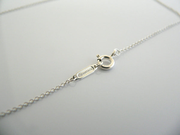 Tiffany & Co Silver I Love You Heart Necklace Pendant Charm Chain Gift Statement