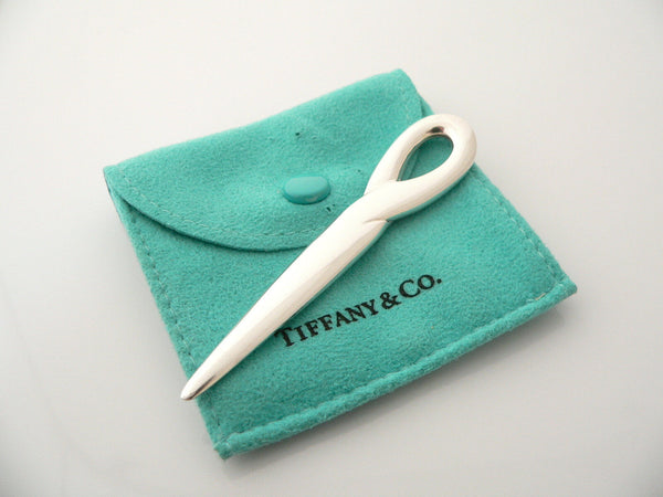 Tiffany & Co Silver Letter Opener Peretti Padova Purse Travel Bag Pocket Gift
