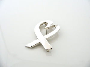 Tiffany & Co Silver Picasso Loving Heart Brooch Pin Love Gift Art Large Size