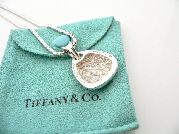 Tiffany & Co Silver Charm Necklace Crocodile Triangle Snake Chain Animal Silver Gift Pouch 18 Inch Long Chain