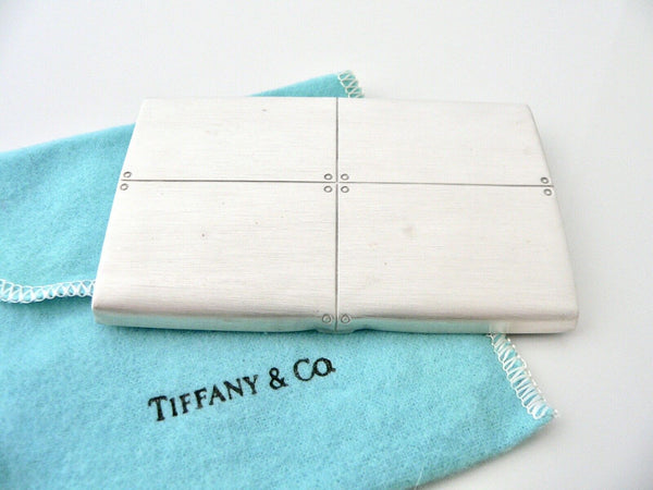 Tiffany & Co Streamerica Silver Business Card Holder Office Gift Cool Pouch