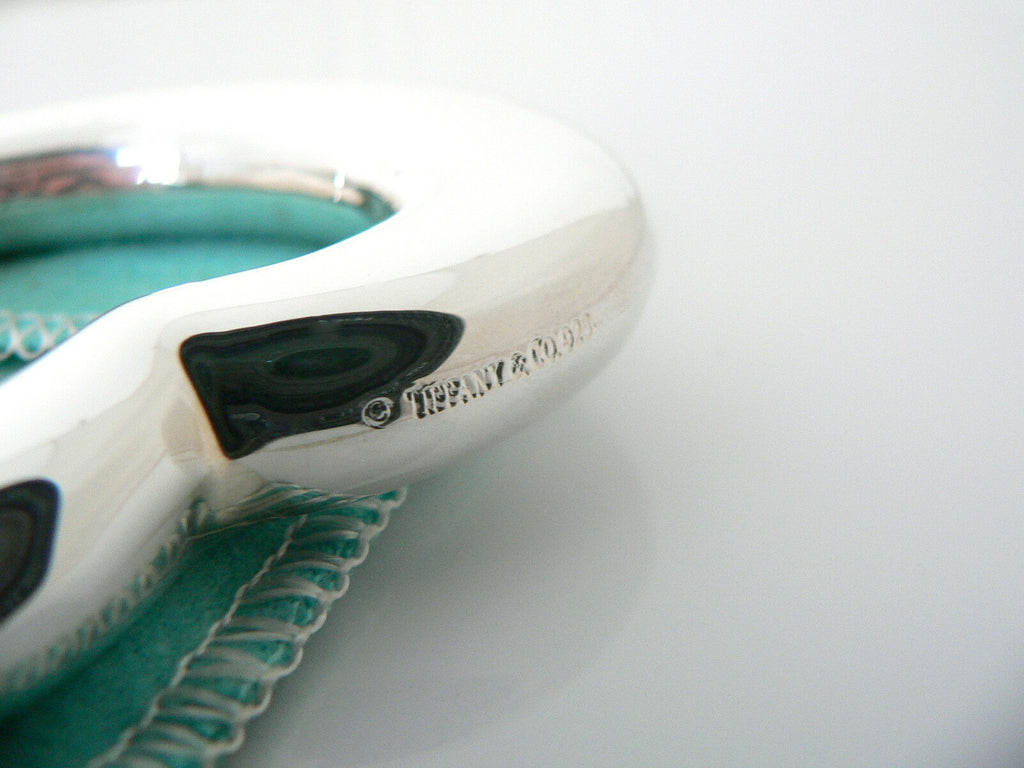 Silver Teether Tiffany & Co Silver Heart Rattle Teether Baby Heirloom No Dents ...