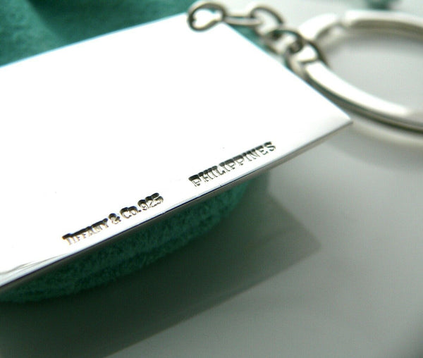 Tiffany & Co Silver Movie Clapboard Key Ring Keyring Keychain Rare Pouch Enamel