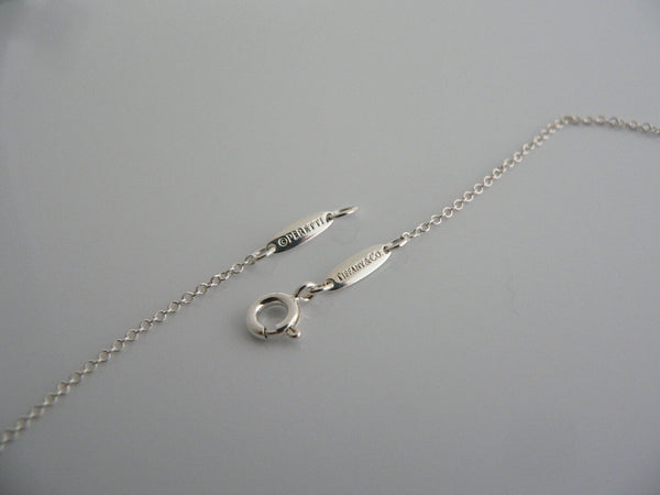 Tiffany & Co Silver Peretti Rock Crystal Eternal Circle Necklace Pendant Gift