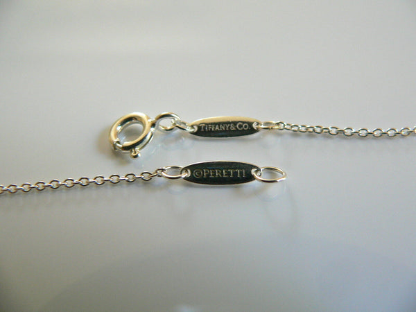 Tiffany & Co Silver Elsa Peretti Feather Necklace Pendant Chain Rare Gift Love