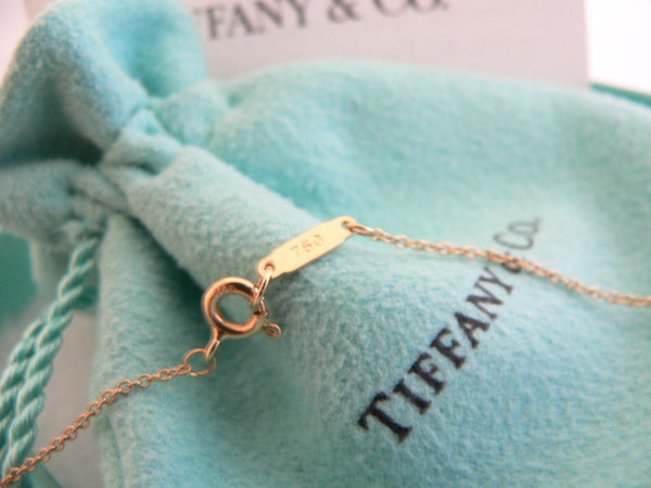 Tiffany & Co 18K Gold Mother of Pearl Heart Necklace Pendant Charm Gift Love