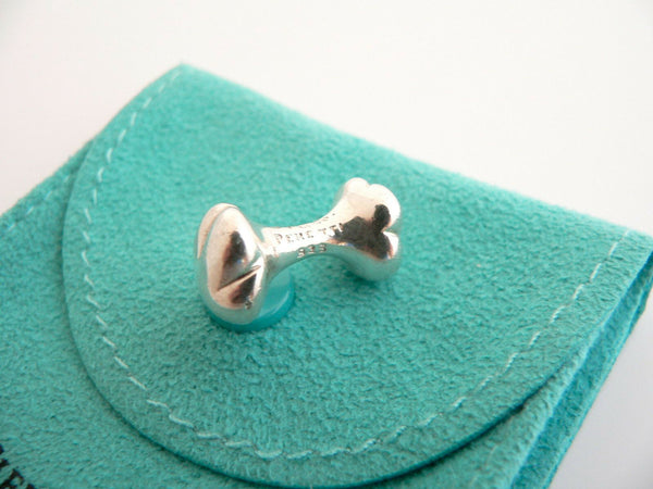 Tiffany & Co Silver Nugget Bone Cuff Link Cufflinks Cuff Links Gift Pouch