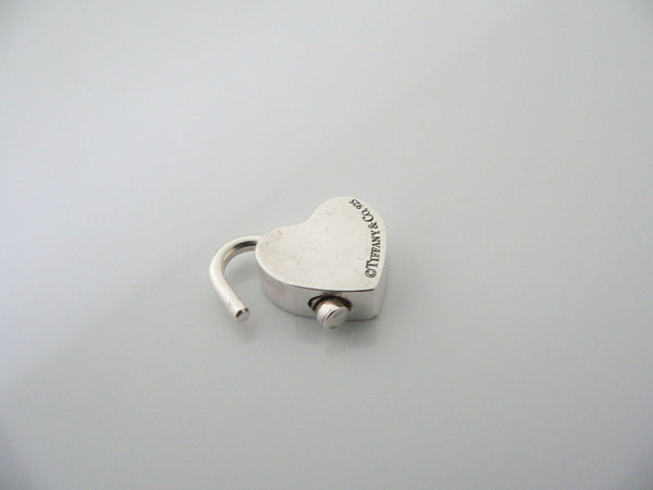 Tiffany & Co Silver It's A Girl Heart Padlock Pendant Charm Gift Love Rare