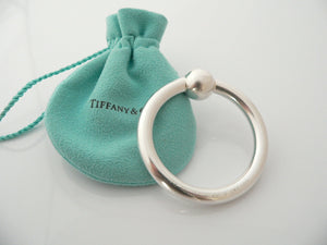 Tiffany & Co Silver Circle Baby Rattle Teether Mint No Dings Gift Pouch Love