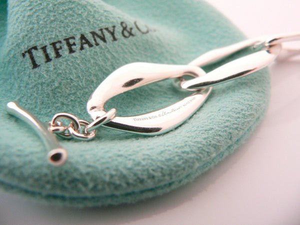 Tiffany & Co Silver Peretti Aegean Bracelet Bangle Link Chain Gift Box Pouch Art