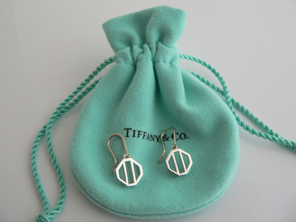Tiffany & Co Silver Picasso Zellige Dangling Dangle Earrings Gift Love Pouch