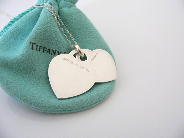 Tiffany & Co Silver Let me Count the Ways I Love You Heart Necklace Pendant Gift