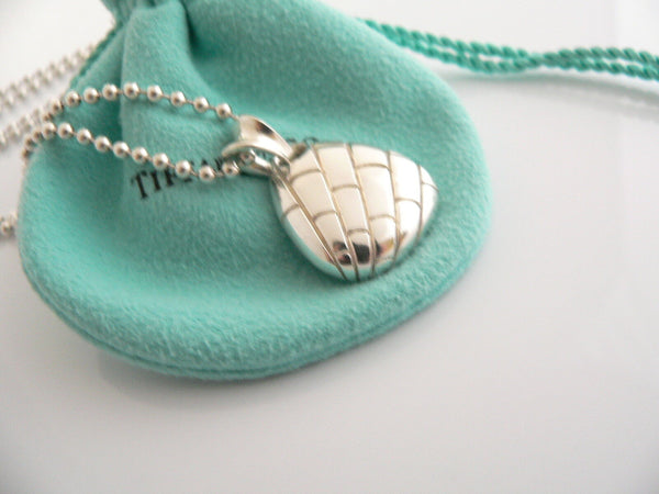 Tiffany & Co Crocodile Necklace 21 Inch Chain Pendant Charm Gift Silver Pouch