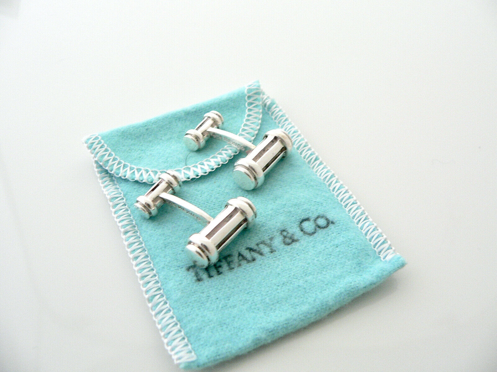 Silver cufflinks tiffany on sale
