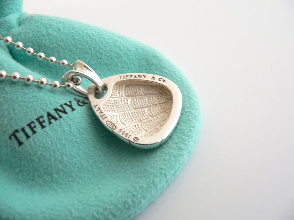 Tiffany & Co Crocodile Necklace 21 Inch Chain Pendant Charm Gift Silver Pouch