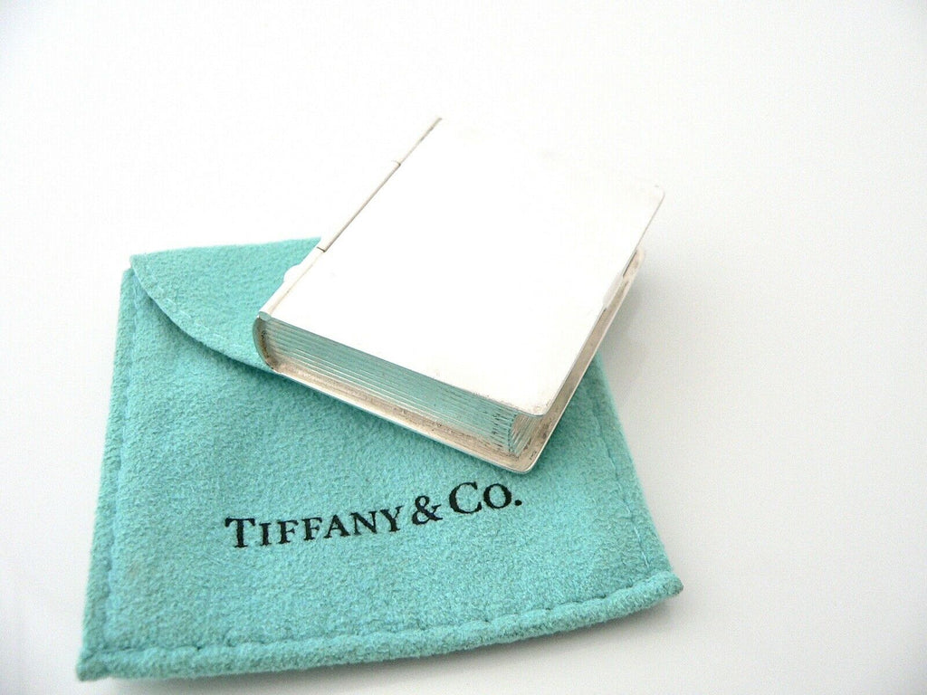 Tiffany & Co Book Pill Box Case Container Pouch Hinge Hinged Gift Love T  and Co