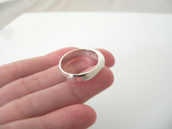 Tiffany & Co Silver Twist Ring Band Sz 6.5 Twirl Rare Gift Love Statement