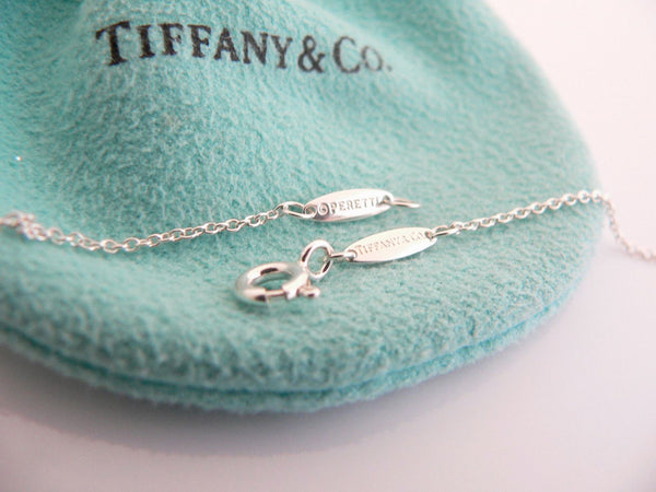 Tiffany & Co Peretti Jade Bean Necklace Black Pendant Charm Chain Love Gift Cool