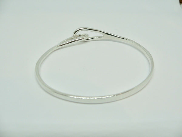 Tiffany & Co Silver Infinity Bangle Interlocking Bracelet Gift Love Rare