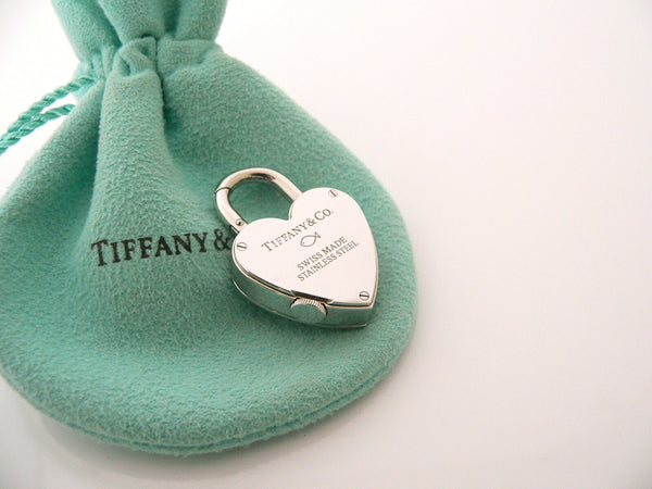 Tiffany & Co Notes Heart Love Watch Clock Padlock Charm 4 Necklace Bracelet Gift