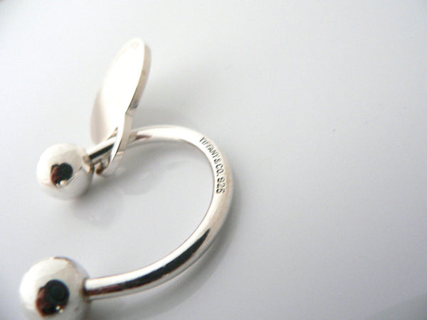 Tiffany & Co Key Ring Silver Circle Round  Keychain Key Chain Housewarming Gift