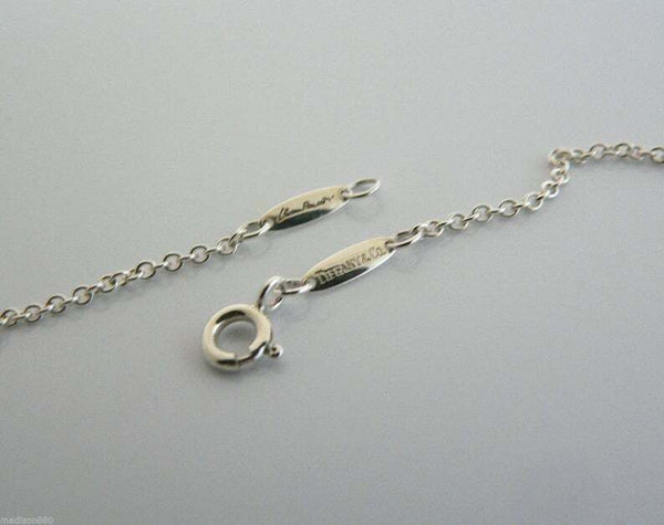 Tiffany & Co Open Heart Necklace Pendant Charm Chain Peretti Gift Love Peretti