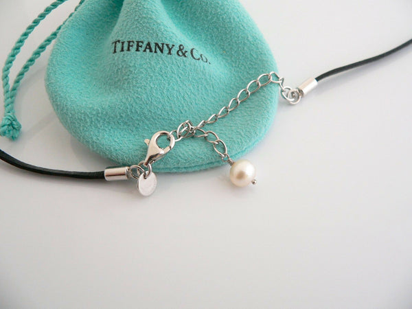 Iridesse Tiffany & Co Silver Pearl Cluster Necklace Pendant Extendable Gift Love
