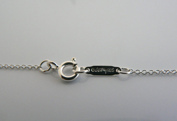 Tiffany & Co Silver Large Gehry Orchid Necklace Pendant Chain Nature Flower Gift