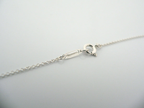 Tiffany & Co Silver Mother Pearl Necklace Notes Charm 20 In Chain Gift Pouch Art