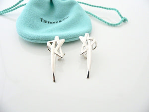 Tiffany & Co Silver Picasso Shooting Star Earrings Studs Gift Pouch Love Art