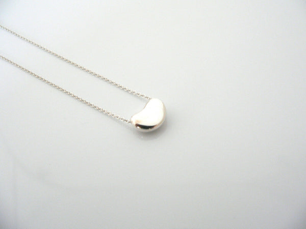 Tiffany & Co Silver Peretti Small Bean Necklace Pendant Charm Gift Love Chain