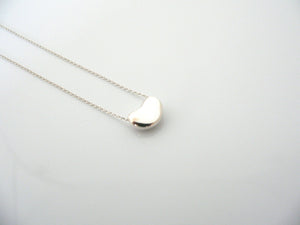 Tiffany & Co Silver Peretti Small Bean Necklace Pendant Charm Gift Love Chain