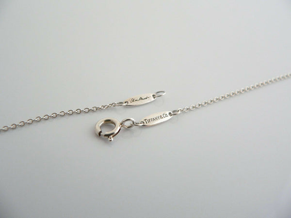 Tiffany & Co Silver Peretti Alphabet P Necklace Pendant Charm Chain Gift Love