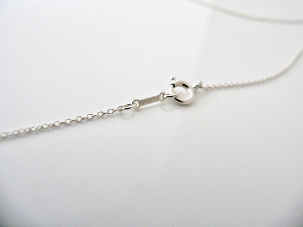 Tiffany & Co Silver Necklace Peretti Interlocking Ovals Love Pendant 17.5 Inch