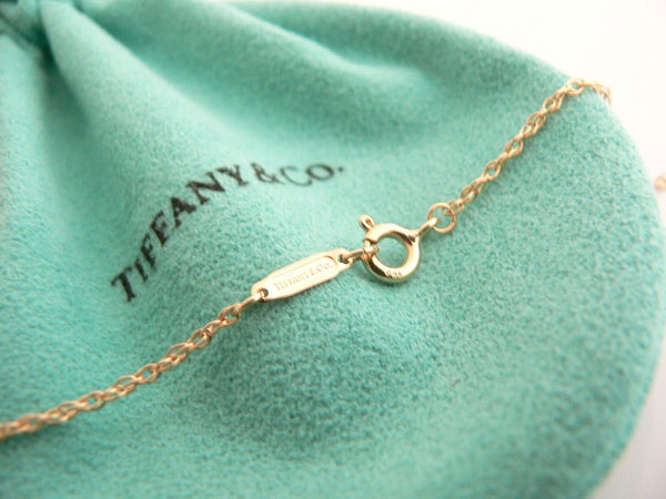 Tiffany & Co Gehry 18K Gold Jade Fish Necklace Dangle Pendant Love Gift Pouch