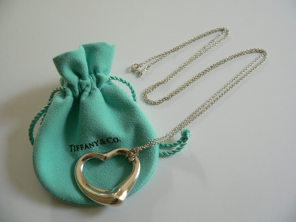 Heart Locket Necklace Love And Co Necklace Tiffany Co 925 Silver