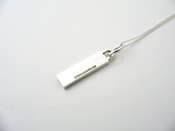 Tiffany & Co Silver Street Sign Charm Necklace Pendant Charm Chain Gift Love