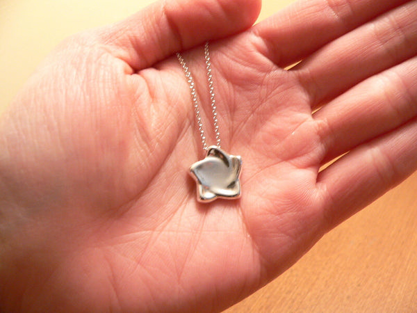 Tiffany & Co Star Necklace Pendant Charm Chain Elsa Peretti Love Silver Gift Art