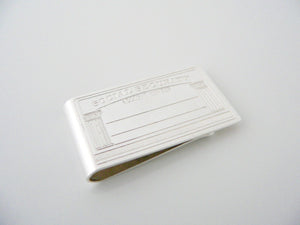 Tiffany & Co Silver Social Security Money Clip Moneyclip Holder Retirement Gift