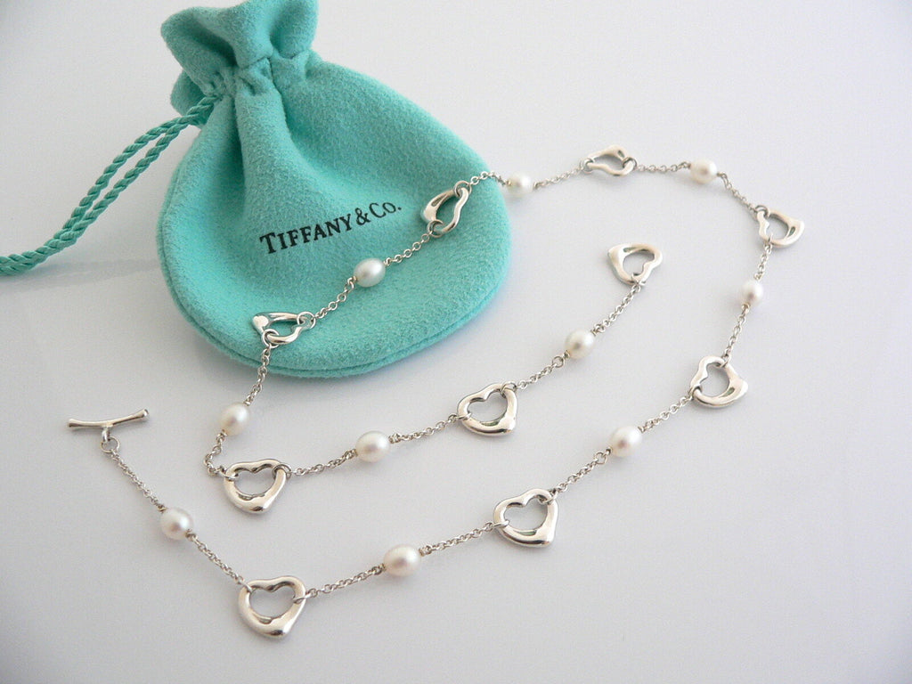 Tiffany & Co. Open Heart Pendant and Chain by Elsa Peretti (22mm) –  Heritage Jewellery Co
