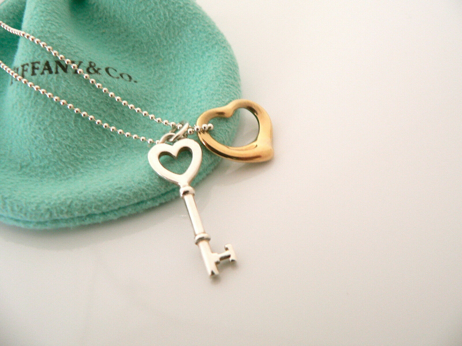 Tiffany & Co. 18K Gold Key Pendant