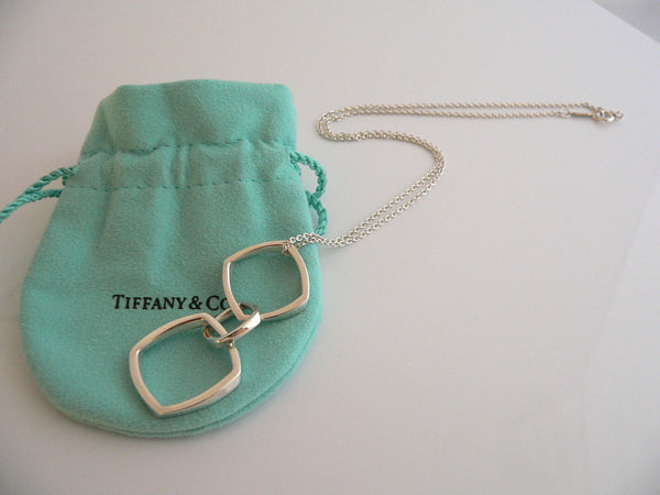 Tiffany & Co Gehry Triple Torque Drop Dangle Dangling Necklace Pendant Gift Art